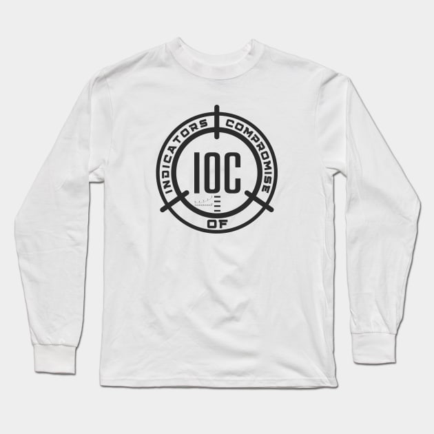 Cybersecurity IOC Indicators of Compromise Scope Sight Long Sleeve T-Shirt by FSEstyle